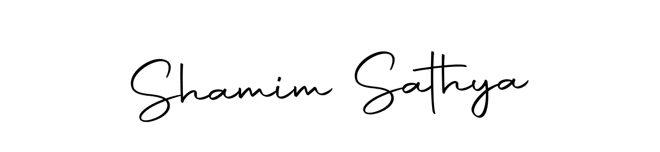 Make a short Shamim Sathya signature style. Manage your documents anywhere anytime using Autography-DOLnW. Create and add eSignatures, submit forms, share and send files easily. Shamim Sathya signature style 10 images and pictures png