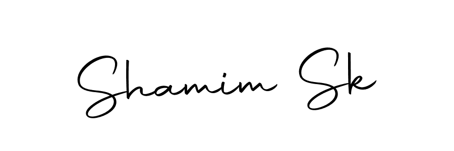 How to make Shamim Sk name signature. Use Autography-DOLnW style for creating short signs online. This is the latest handwritten sign. Shamim Sk signature style 10 images and pictures png