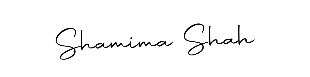 Create a beautiful signature design for name Shamima Shah. With this signature (Autography-DOLnW) fonts, you can make a handwritten signature for free. Shamima Shah signature style 10 images and pictures png