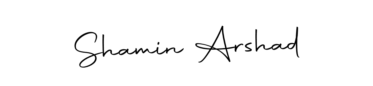 Make a beautiful signature design for name Shamin Arshad. With this signature (Autography-DOLnW) style, you can create a handwritten signature for free. Shamin Arshad signature style 10 images and pictures png