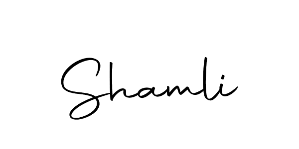 The best way (Autography-DOLnW) to make a short signature is to pick only two or three words in your name. The name Shamli include a total of six letters. For converting this name. Shamli signature style 10 images and pictures png