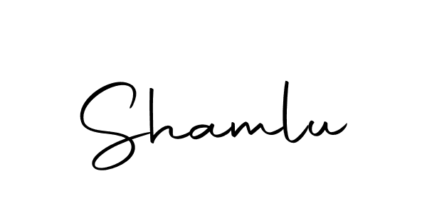 Shamlu stylish signature style. Best Handwritten Sign (Autography-DOLnW) for my name. Handwritten Signature Collection Ideas for my name Shamlu. Shamlu signature style 10 images and pictures png