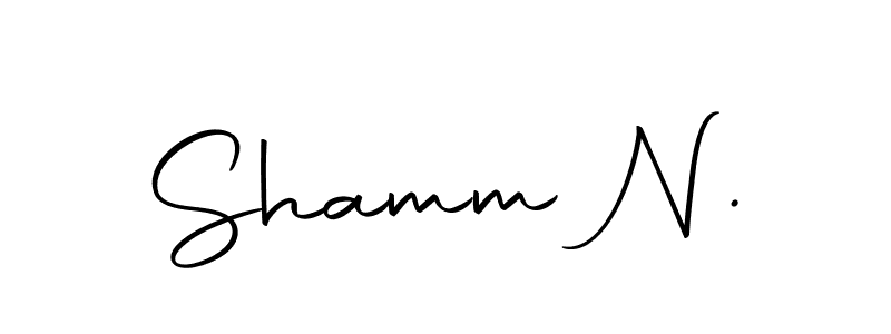 Shamm N. stylish signature style. Best Handwritten Sign (Autography-DOLnW) for my name. Handwritten Signature Collection Ideas for my name Shamm N.. Shamm N. signature style 10 images and pictures png