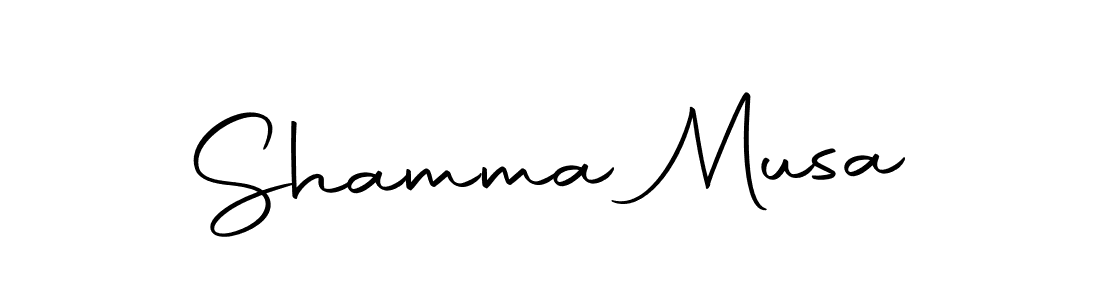 Design your own signature with our free online signature maker. With this signature software, you can create a handwritten (Autography-DOLnW) signature for name Shamma Musa. Shamma Musa signature style 10 images and pictures png