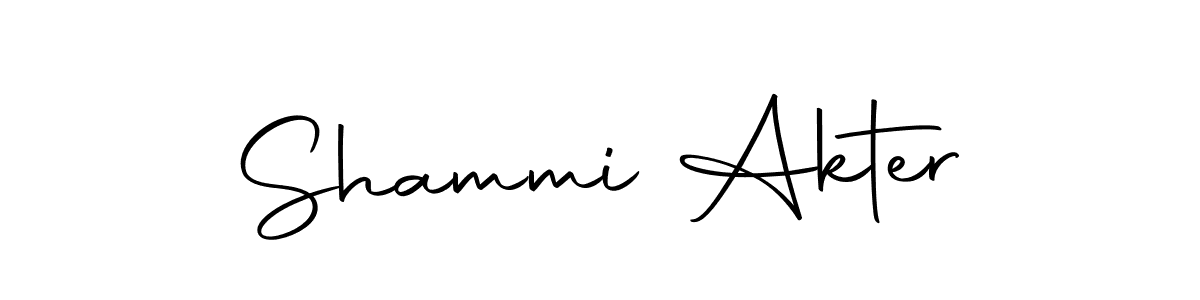 Create a beautiful signature design for name Shammi Akter. With this signature (Autography-DOLnW) fonts, you can make a handwritten signature for free. Shammi Akter signature style 10 images and pictures png