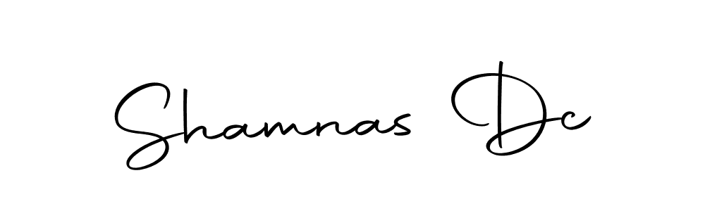 Shamnas Dc stylish signature style. Best Handwritten Sign (Autography-DOLnW) for my name. Handwritten Signature Collection Ideas for my name Shamnas Dc. Shamnas Dc signature style 10 images and pictures png