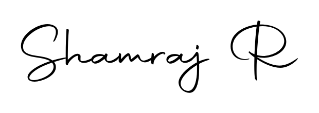 Practice writing Shamraj R with the flow of Autography-DOLnW lettering. A fantastic source of inspiration for developing your personal signature style. Shamraj R signature style 10 images and pictures png