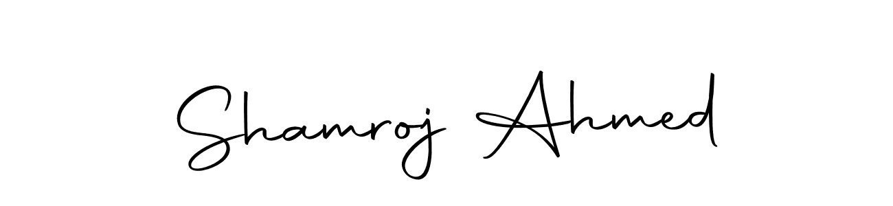 Also You can easily find your signature by using the search form. We will create Shamroj Ahmed name handwritten signature images for you free of cost using Autography-DOLnW sign style. Shamroj Ahmed signature style 10 images and pictures png