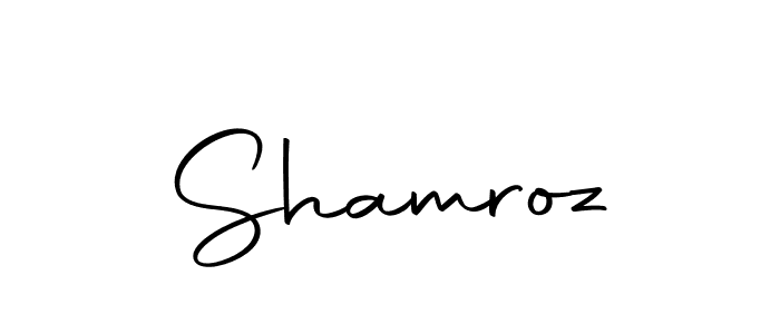 Make a beautiful signature design for name Shamroz. Use this online signature maker to create a handwritten signature for free. Shamroz signature style 10 images and pictures png