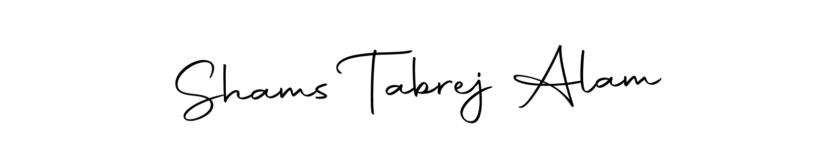 You can use this online signature creator to create a handwritten signature for the name Shams Tabrej Alam. This is the best online autograph maker. Shams Tabrej Alam signature style 10 images and pictures png