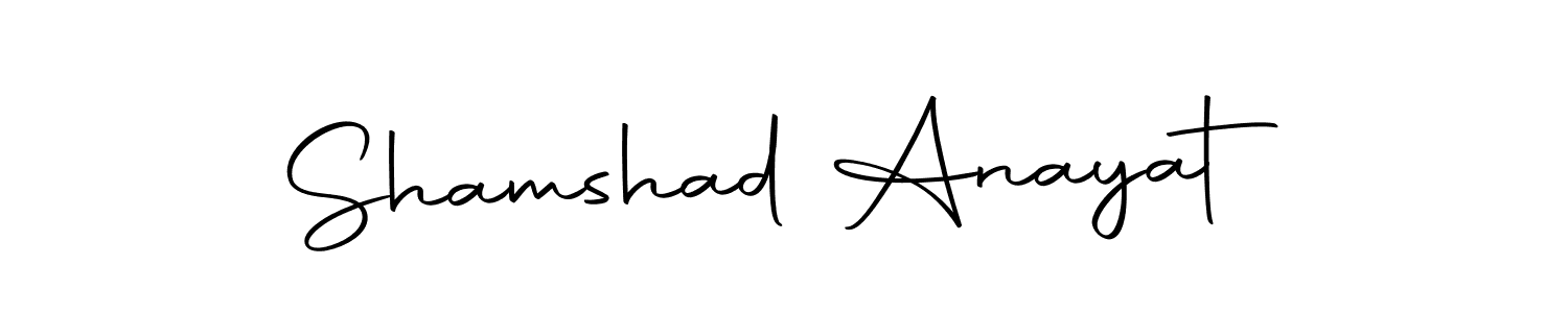 Make a beautiful signature design for name Shamshad Anayat. With this signature (Autography-DOLnW) style, you can create a handwritten signature for free. Shamshad Anayat signature style 10 images and pictures png