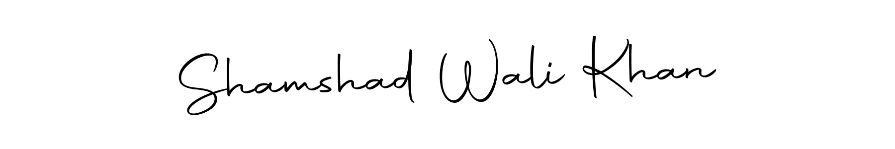 How to make Shamshad Wali Khan name signature. Use Autography-DOLnW style for creating short signs online. This is the latest handwritten sign. Shamshad Wali Khan signature style 10 images and pictures png