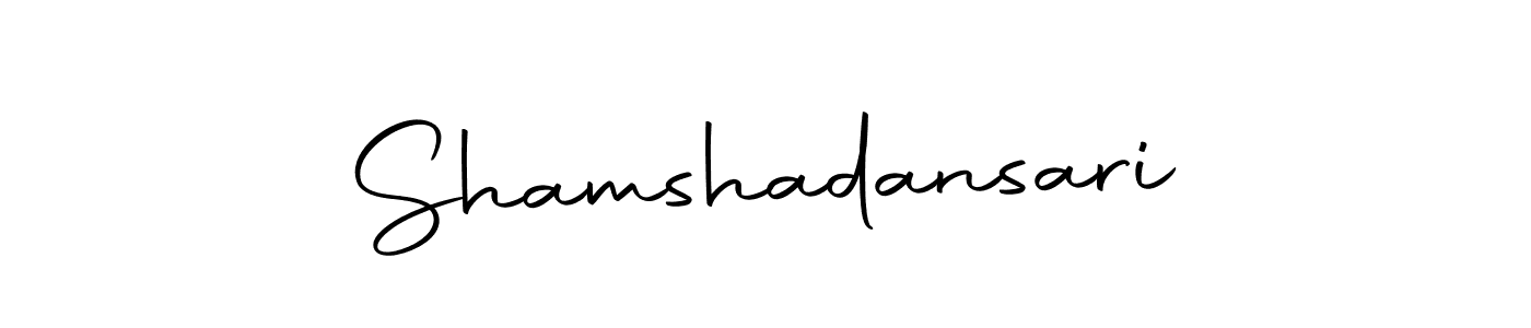 Similarly Autography-DOLnW is the best handwritten signature design. Signature creator online .You can use it as an online autograph creator for name Shamshadansari. Shamshadansari signature style 10 images and pictures png