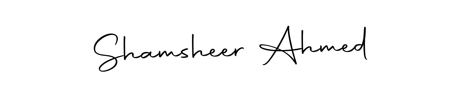 Shamsheer Ahmed stylish signature style. Best Handwritten Sign (Autography-DOLnW) for my name. Handwritten Signature Collection Ideas for my name Shamsheer Ahmed. Shamsheer Ahmed signature style 10 images and pictures png