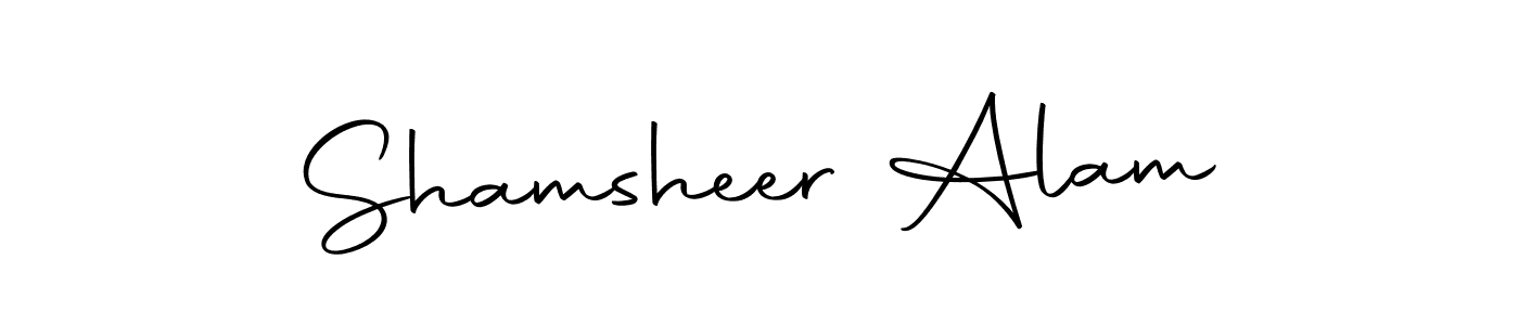 Use a signature maker to create a handwritten signature online. With this signature software, you can design (Autography-DOLnW) your own signature for name Shamsheer Alam. Shamsheer Alam signature style 10 images and pictures png