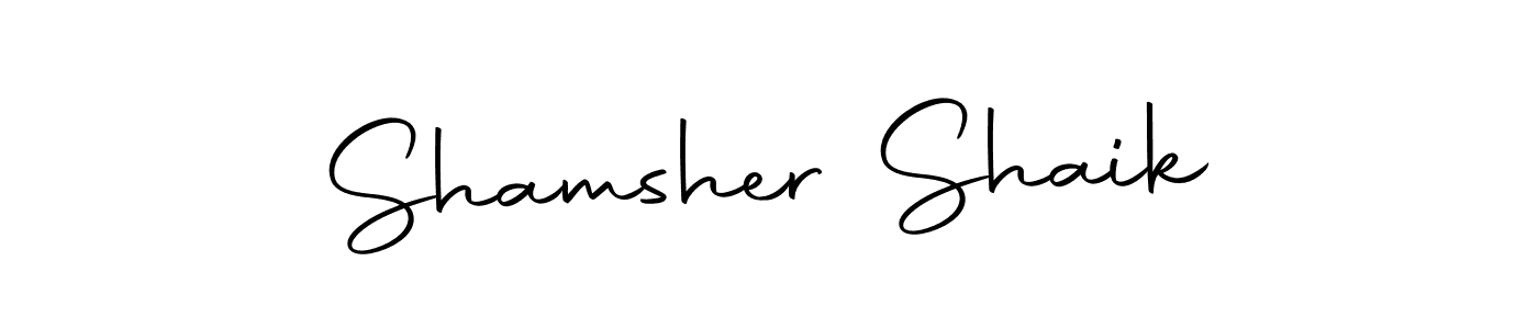 Make a beautiful signature design for name Shamsher Shaik. With this signature (Autography-DOLnW) style, you can create a handwritten signature for free. Shamsher Shaik signature style 10 images and pictures png