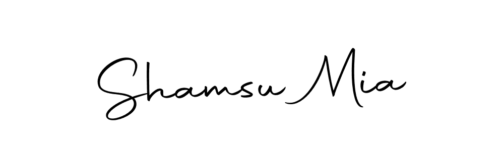 Create a beautiful signature design for name Shamsu Mia. With this signature (Autography-DOLnW) fonts, you can make a handwritten signature for free. Shamsu Mia signature style 10 images and pictures png