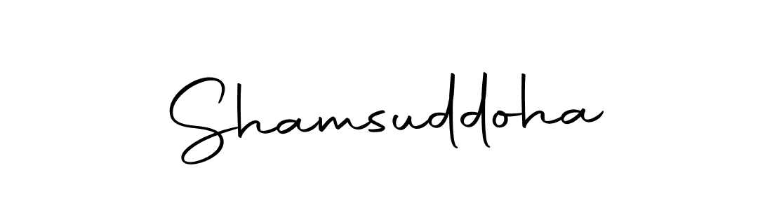 Use a signature maker to create a handwritten signature online. With this signature software, you can design (Autography-DOLnW) your own signature for name Shamsuddoha. Shamsuddoha signature style 10 images and pictures png