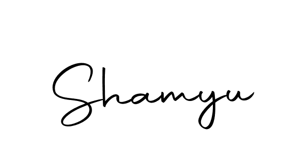 Make a beautiful signature design for name Shamyu. With this signature (Autography-DOLnW) style, you can create a handwritten signature for free. Shamyu signature style 10 images and pictures png