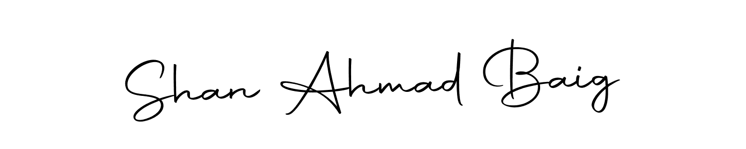 Shan Ahmad Baig stylish signature style. Best Handwritten Sign (Autography-DOLnW) for my name. Handwritten Signature Collection Ideas for my name Shan Ahmad Baig. Shan Ahmad Baig signature style 10 images and pictures png