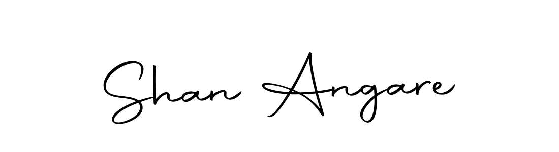 You should practise on your own different ways (Autography-DOLnW) to write your name (Shan Angare) in signature. don't let someone else do it for you. Shan Angare signature style 10 images and pictures png