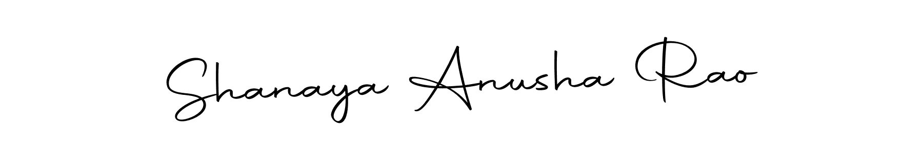 Make a beautiful signature design for name Shanaya Anusha Rao. With this signature (Autography-DOLnW) style, you can create a handwritten signature for free. Shanaya Anusha Rao signature style 10 images and pictures png