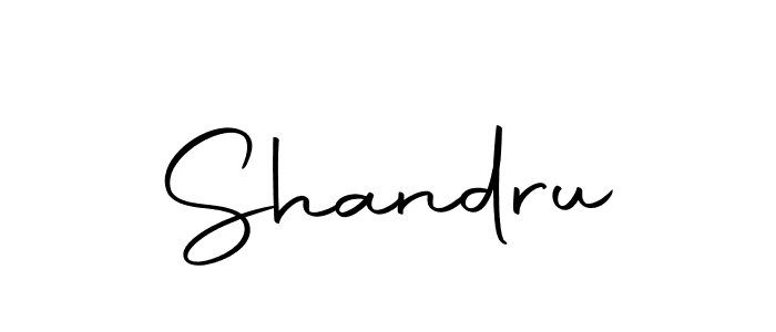 Make a beautiful signature design for name Shandru. With this signature (Autography-DOLnW) style, you can create a handwritten signature for free. Shandru signature style 10 images and pictures png