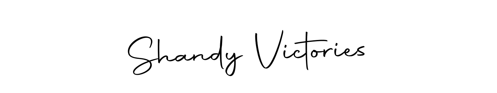 Also we have Shandy Victories name is the best signature style. Create professional handwritten signature collection using Autography-DOLnW autograph style. Shandy Victories signature style 10 images and pictures png