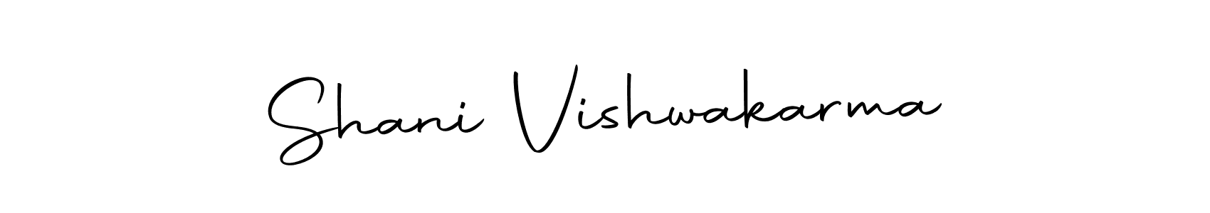 How to make Shani Vishwakarma name signature. Use Autography-DOLnW style for creating short signs online. This is the latest handwritten sign. Shani Vishwakarma signature style 10 images and pictures png