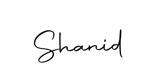 Create a beautiful signature design for name Shanid. With this signature (Autography-DOLnW) fonts, you can make a handwritten signature for free. Shanid signature style 10 images and pictures png
