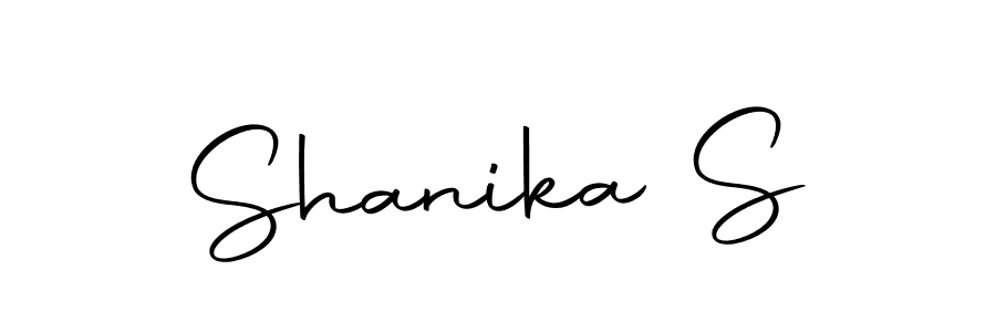 Use a signature maker to create a handwritten signature online. With this signature software, you can design (Autography-DOLnW) your own signature for name Shanika S. Shanika S signature style 10 images and pictures png