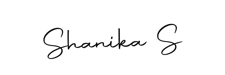 Use a signature maker to create a handwritten signature online. With this signature software, you can design (Autography-DOLnW) your own signature for name Shanika S. Shanika S signature style 10 images and pictures png