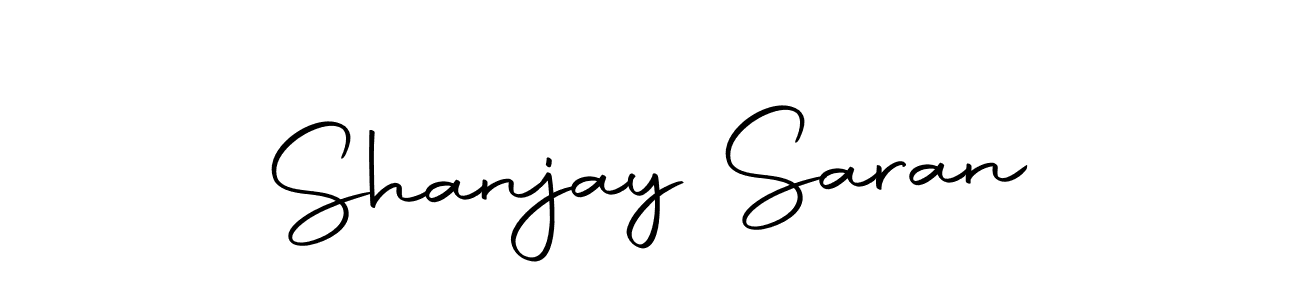 Create a beautiful signature design for name Shanjay Saran. With this signature (Autography-DOLnW) fonts, you can make a handwritten signature for free. Shanjay Saran signature style 10 images and pictures png