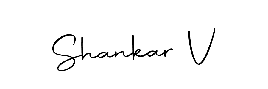 Create a beautiful signature design for name Shankar V. With this signature (Autography-DOLnW) fonts, you can make a handwritten signature for free. Shankar V signature style 10 images and pictures png