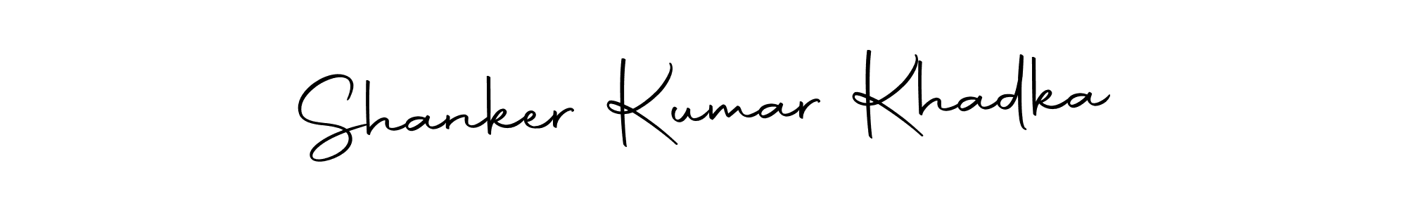 Create a beautiful signature design for name Shanker Kumar Khadka. With this signature (Autography-DOLnW) fonts, you can make a handwritten signature for free. Shanker Kumar Khadka signature style 10 images and pictures png