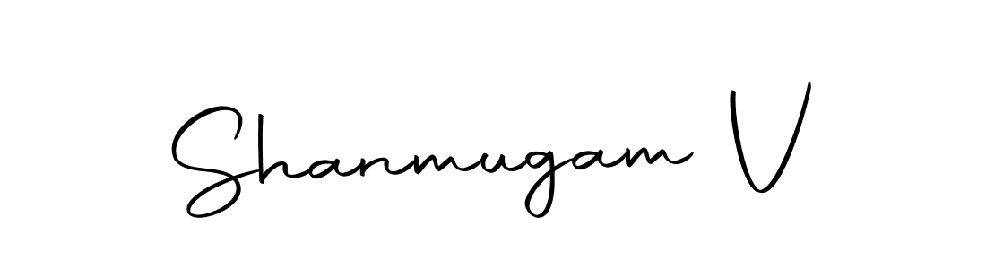 Design your own signature with our free online signature maker. With this signature software, you can create a handwritten (Autography-DOLnW) signature for name Shanmugam V. Shanmugam V signature style 10 images and pictures png