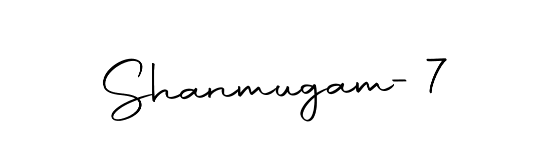 Use a signature maker to create a handwritten signature online. With this signature software, you can design (Autography-DOLnW) your own signature for name Shanmugam-7. Shanmugam-7 signature style 10 images and pictures png