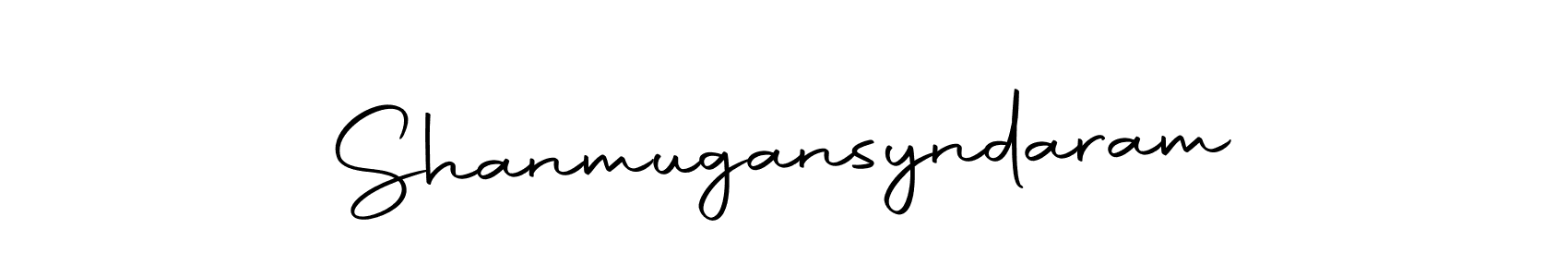 Create a beautiful signature design for name Shanmugansyndaram. With this signature (Autography-DOLnW) fonts, you can make a handwritten signature for free. Shanmugansyndaram signature style 10 images and pictures png