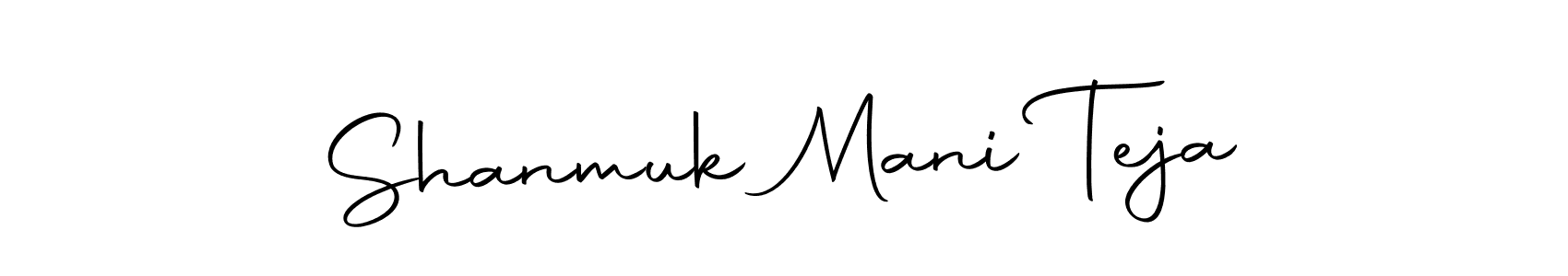 Also we have Shanmuk Mani Teja name is the best signature style. Create professional handwritten signature collection using Autography-DOLnW autograph style. Shanmuk Mani Teja signature style 10 images and pictures png