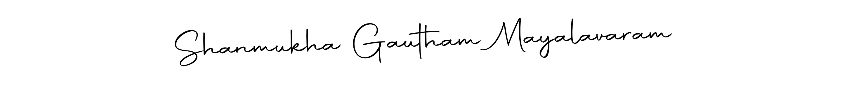 See photos of Shanmukha Gautham Mayalavaram official signature by Spectra . Check more albums & portfolios. Read reviews & check more about Autography-DOLnW font. Shanmukha Gautham Mayalavaram signature style 10 images and pictures png