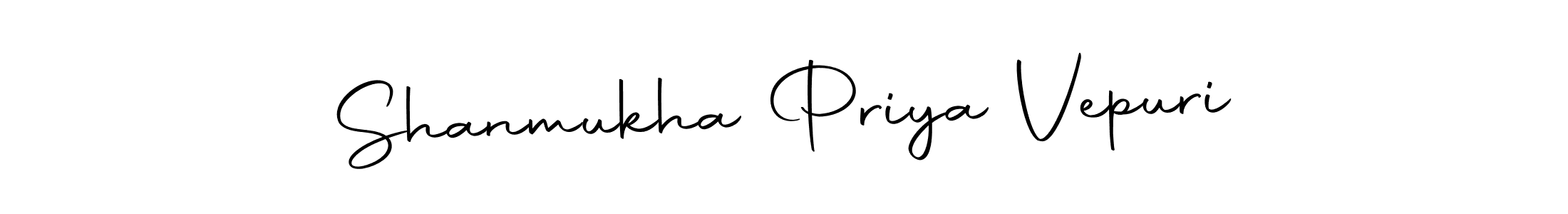 Make a beautiful signature design for name Shanmukha Priya Vepuri. Use this online signature maker to create a handwritten signature for free. Shanmukha Priya Vepuri signature style 10 images and pictures png