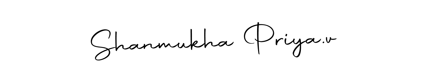 Shanmukha Priya.v stylish signature style. Best Handwritten Sign (Autography-DOLnW) for my name. Handwritten Signature Collection Ideas for my name Shanmukha Priya.v. Shanmukha Priya.v signature style 10 images and pictures png