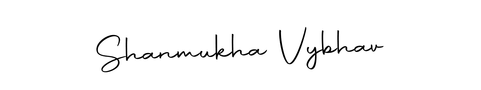 Make a beautiful signature design for name Shanmukha Vybhav. With this signature (Autography-DOLnW) style, you can create a handwritten signature for free. Shanmukha Vybhav signature style 10 images and pictures png
