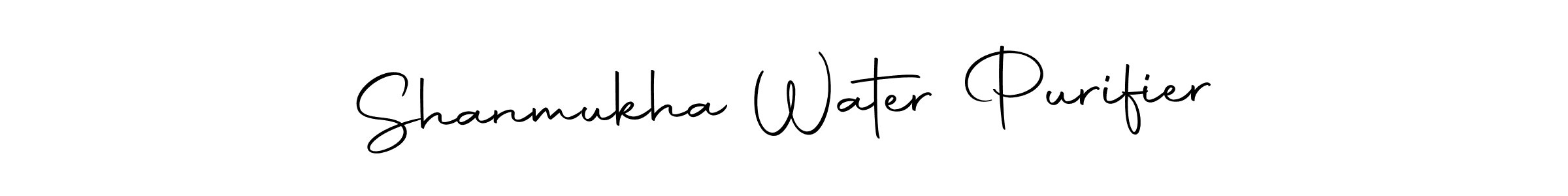 Use a signature maker to create a handwritten signature online. With this signature software, you can design (Autography-DOLnW) your own signature for name Shanmukha Water Purifier. Shanmukha Water Purifier signature style 10 images and pictures png