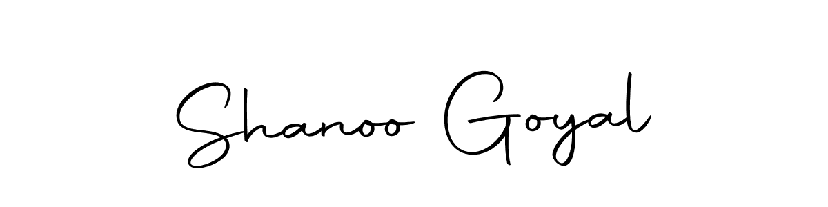 Make a short Shanoo Goyal signature style. Manage your documents anywhere anytime using Autography-DOLnW. Create and add eSignatures, submit forms, share and send files easily. Shanoo Goyal signature style 10 images and pictures png