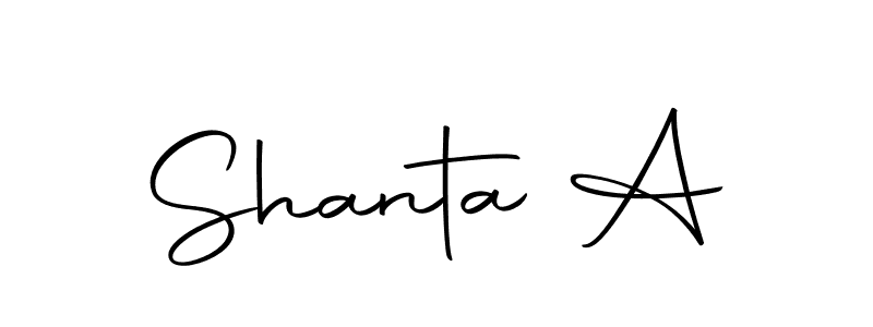 The best way (Autography-DOLnW) to make a short signature is to pick only two or three words in your name. The name Shanta A include a total of six letters. For converting this name. Shanta A signature style 10 images and pictures png