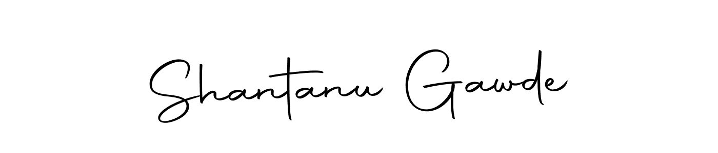 Design your own signature with our free online signature maker. With this signature software, you can create a handwritten (Autography-DOLnW) signature for name Shantanu Gawde. Shantanu Gawde signature style 10 images and pictures png