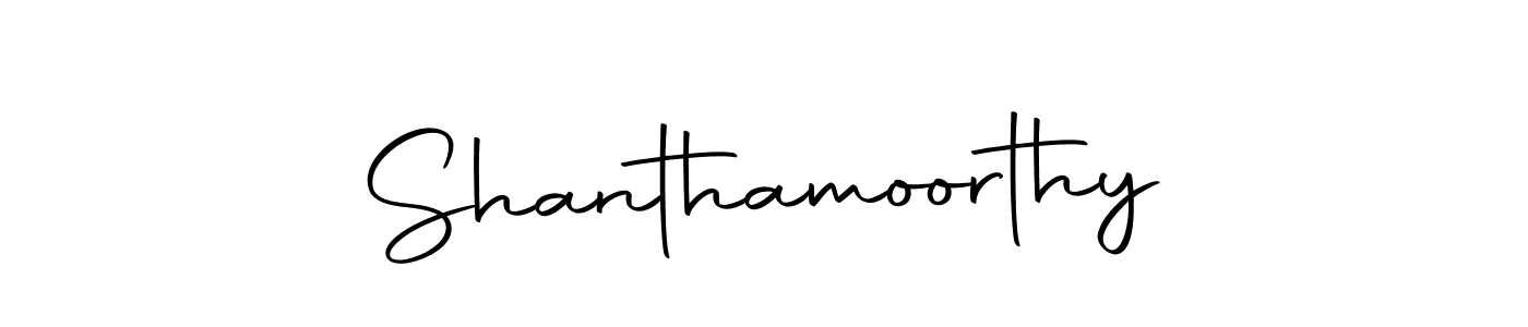 Create a beautiful signature design for name Shanthamoorthy. With this signature (Autography-DOLnW) fonts, you can make a handwritten signature for free. Shanthamoorthy signature style 10 images and pictures png