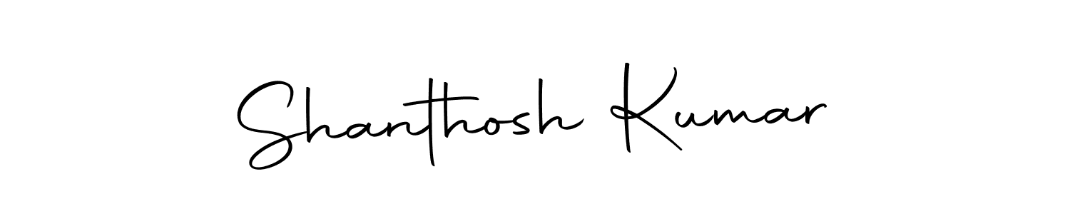 Make a beautiful signature design for name Shanthosh Kumar. With this signature (Autography-DOLnW) style, you can create a handwritten signature for free. Shanthosh Kumar signature style 10 images and pictures png