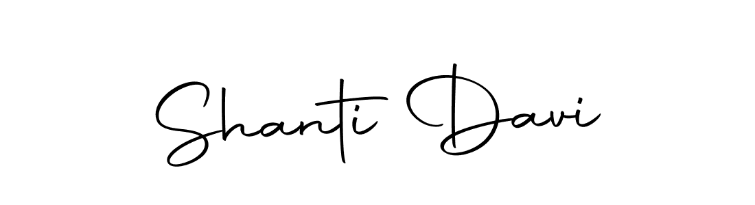 How to make Shanti Davi signature? Autography-DOLnW is a professional autograph style. Create handwritten signature for Shanti Davi name. Shanti Davi signature style 10 images and pictures png
